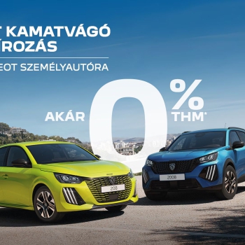 Peugeot kamatvágó finanszírozás!