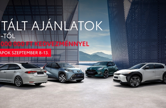 Limitált Toyota Ajánlatok!